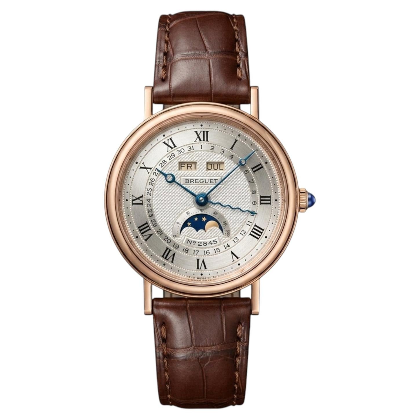 Orologio Breguet Classique Serpentine con triplo calendario in oro rosa, modello Daniel Roth 3040BR