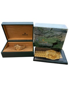 Reloj Rolex Lady-Datejust President de 26 mm para mujer, con esfera color champán y caja de oro amarillo, modelo 6917
