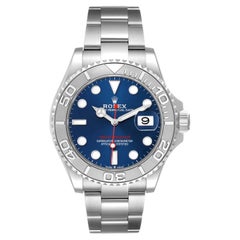 Rolex Yacht-Master 40 mm, Edelstahl, platinblaues Zifferblatt, Oyster-Armband, Uhr 126622
