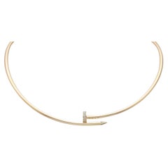 Collana Cartier Juste Un Clou Diamond Torque, modello piccolo, in oro giallo