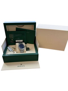 Rolex Datejust 36mm Stainless Steel Domed Bezel Oyster Blue Dial Watch 126200