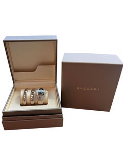 Montre Bulgari Serpenti Tubogas en or rose 18 carats à double spirale et cadran noir, référence 102099