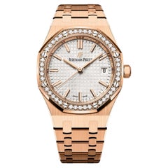 Audemars Piguet Royal Oak Rose Gold Silver Dial Watch 77351OR.ZZ.1261OR.01