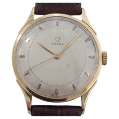 Omega 14191 Or 14 carats Jumbo 36 mm à remontage manuel, Vintage Swiss Luxury JM12 pour hommes, années 1940
