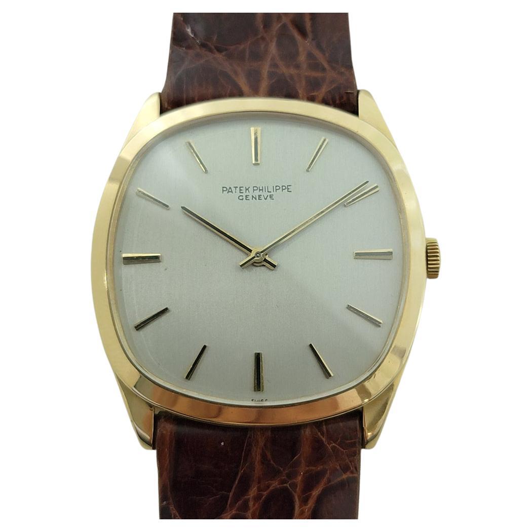 Patek Philippe 3544 Golden Ellipse 18k Gold 33MM Herren Handaufzug 1970s RA536