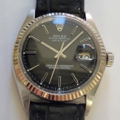 Rolex Oyster Ref 1601 Datejust Mens 1970s 36mm 18k SS Vintage Automatic RA790B