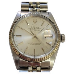 Rolex 16014 Datejust 36mm All original 18k WG SS 1970s Mens Automatic RA613S