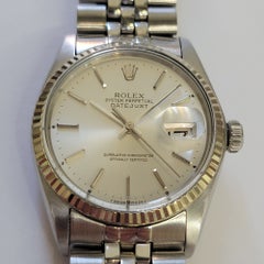 Rolex 16014 Datejust 36mm All original 18k WG SS 1970s Mens Automatic RA613S