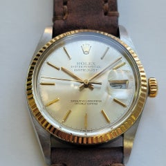 Mens Rolex Oyster Datejust Ref 16013 18k SS 36mm 1980s Swiss Automatic RA799
