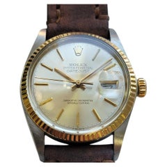 Mens Rolex Oyster Datejust Ref 16013 18k SS 36mm 1980s Swiss Automatic RA799