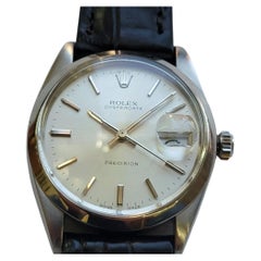 Rolex Precision Ref 6694 Oysterdate 34mm Mens 1960s Vintage Manual Wind RA801B
