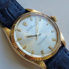 Rolex Oyster Perpetual Ref 1007 18k Solid Gold 1970s Mens 34mm Automatic RA797B