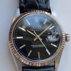 Rolex Oyster Ref 1601 Datejust 36mm 18k SS 1970s Mens Vintage Automatic RA850