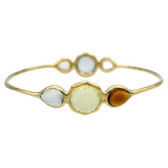 Ippolita Rock Candy Multi Gemstone Bangle in 18 Karat Yellow Gold