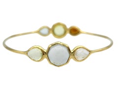 Ippolita Rock Candy Multi Gemstone Bangle in 18 Karat Yellow Gold