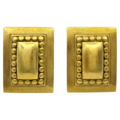 Vintage Kieselstein-Cord Rectangular Cufflinks in 18 Karat Yellow Gold