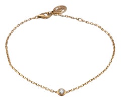 Bracelet « Cartier D'Amour » petit modèle à maillons en diamants, en or rose 18 carats