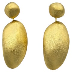 H. Stern Golden Stones Drop Earrings in Textured 18 Karat Yellow Gold