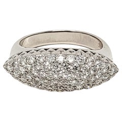 1,00 Karat runder Brillant Pavé-Diamant Marquis-förmiger Ring E-F / VS