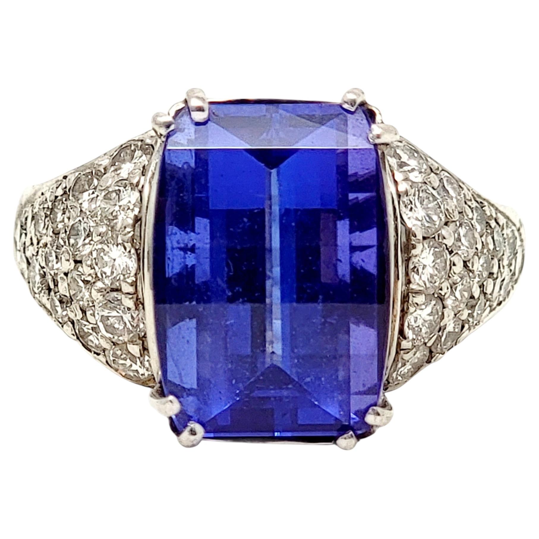 7.50 Carat Rectangular Step Cut Tanzanite Cocktai… - image 1