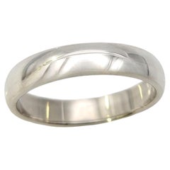 Tiffany & Co. Tiffany 'Forever' Unisex Polished Platinum Wedding Band Ring