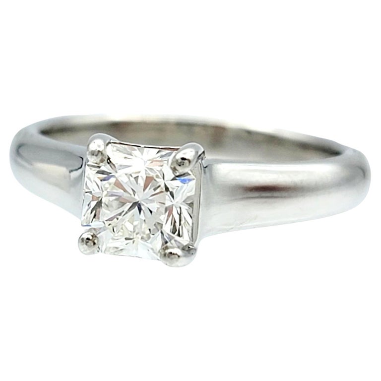 Tiffany and Co. GIA Certified Engagement Ring in Platinum with 0.45cts  Diamond For Sale at 1stDibs