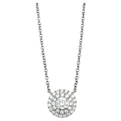 Tiffany 
Co. Collana con doppio diamante a raggiera Soleste in platino