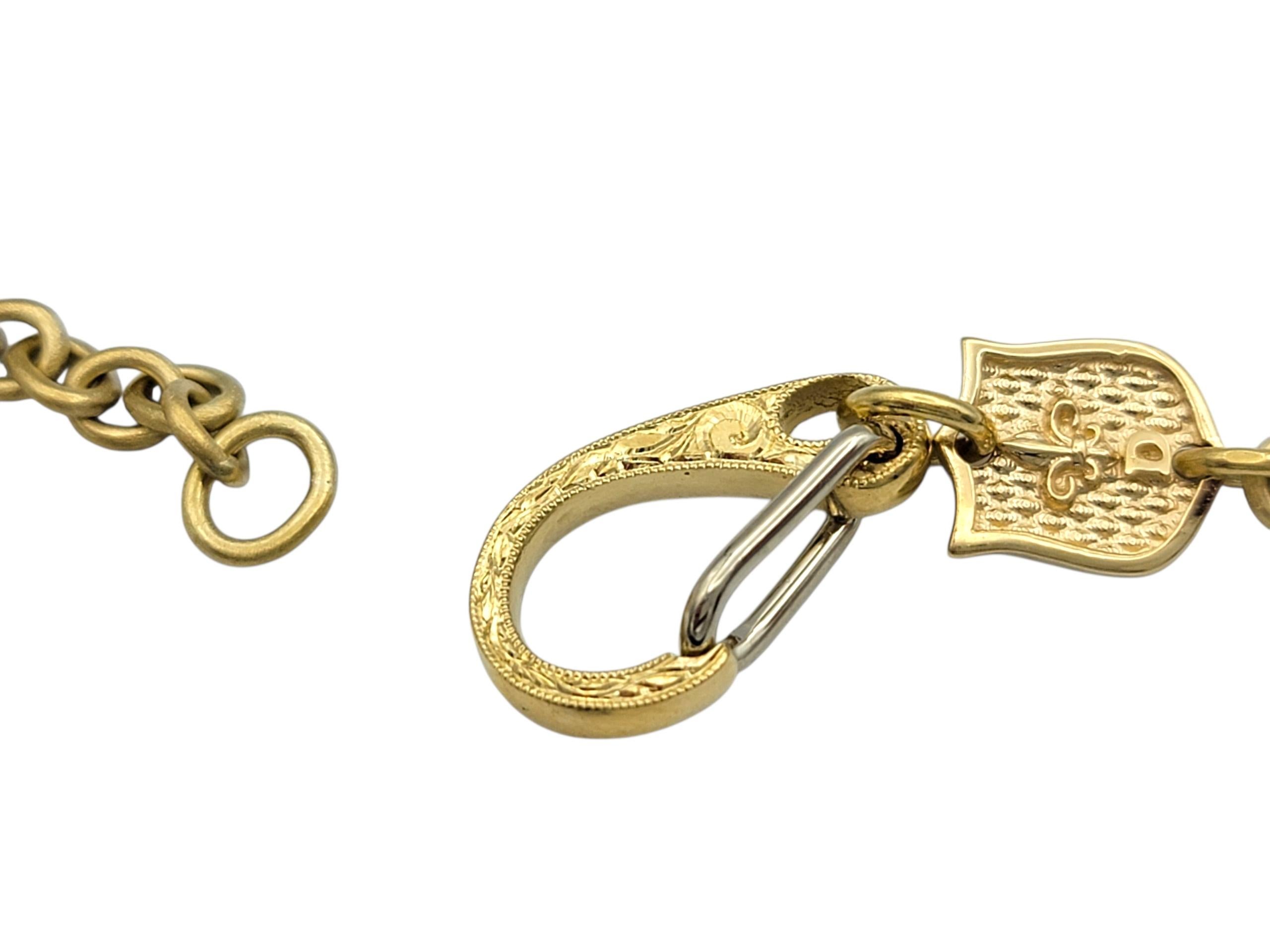 Collana con ciondolo esagonale di diamanti e rubini multicolore in oro giallo 18 carati in vendita 3