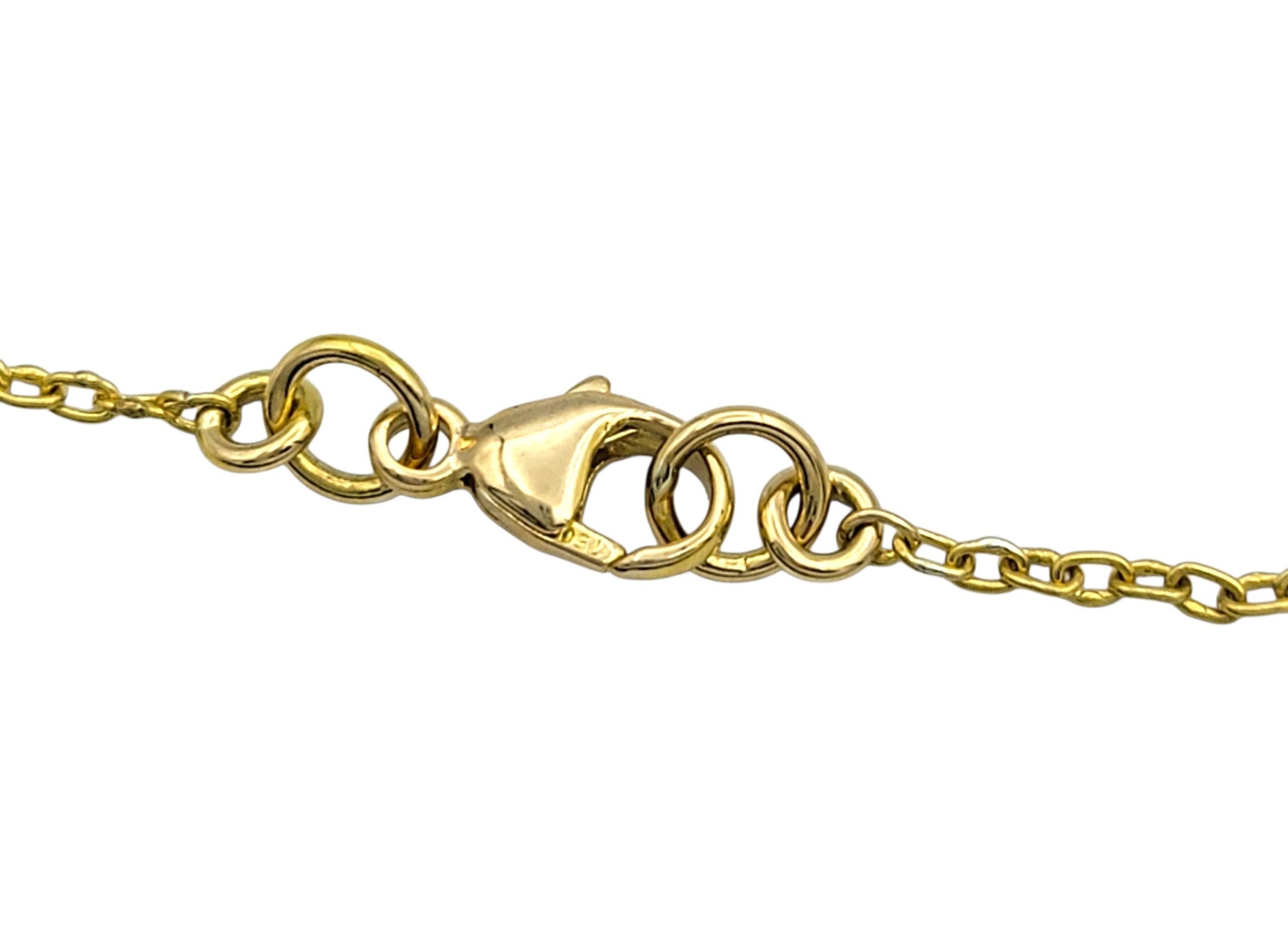 Collana con pietra lunare ovale incastonata lunga 42,5