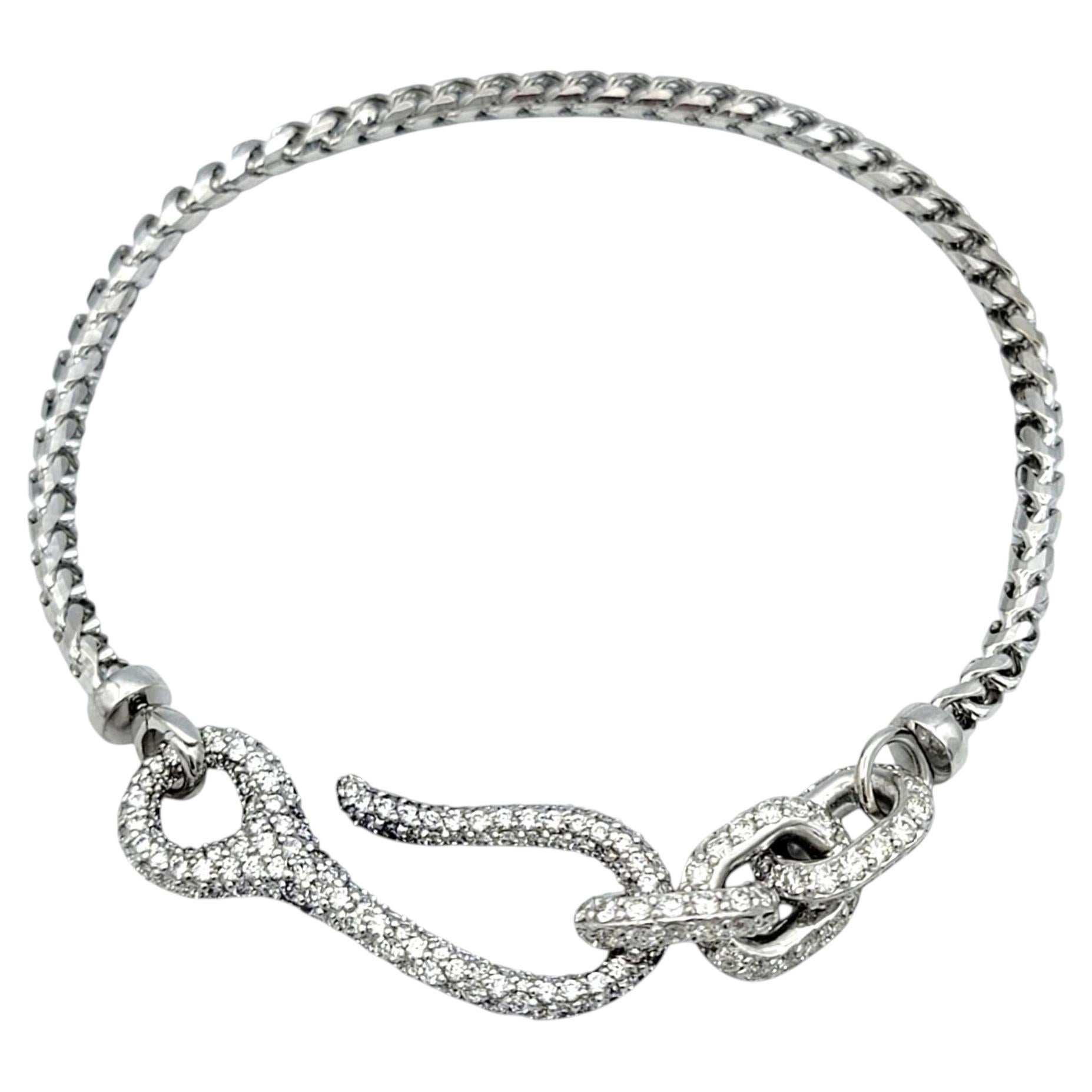 Jason of Beverly Hills 'The Connected' Pavé Diamond Bracelet 14K White Gold