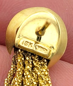 Yuri Ichihashi Tassel Dangle Earrings in Brushed 18 Karat Yellow Gold