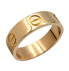 Cartier LOVE Band Ring Classic Model in 18 Karat Rose Gold, Size 52