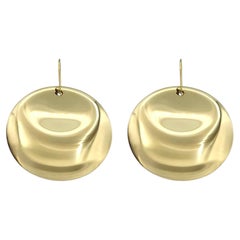 Vintage Tiffany & Co. Pendientes «Circle Disc» de Elsa Peretti en oro amarillo de 18 quilates