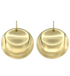 Vintage Tiffany & Co. Pendientes «Circle Disc» de Elsa Peretti en oro amarillo de 18 quilates