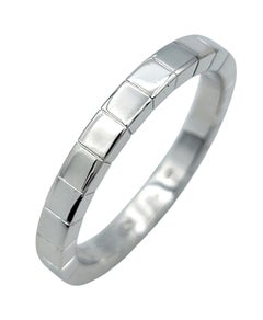 Cartier Lanière Segmented Band Ring in Polished 18 Karat White Gold