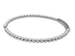 Simon G. Pavé Diamond Caviar Flex Bangle Bracelet in 18 Karat White Gold