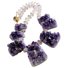 Amethyst Druzy Ambrosia Choker Necklace