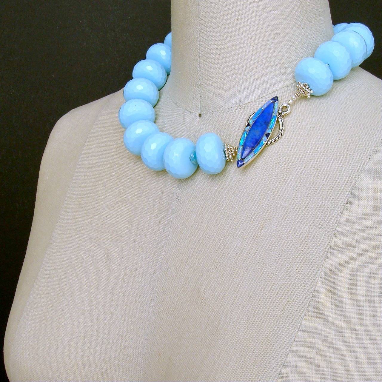 Women's Cybill Turquoise Russian Amazonite Lapis Opal Choker Necklace