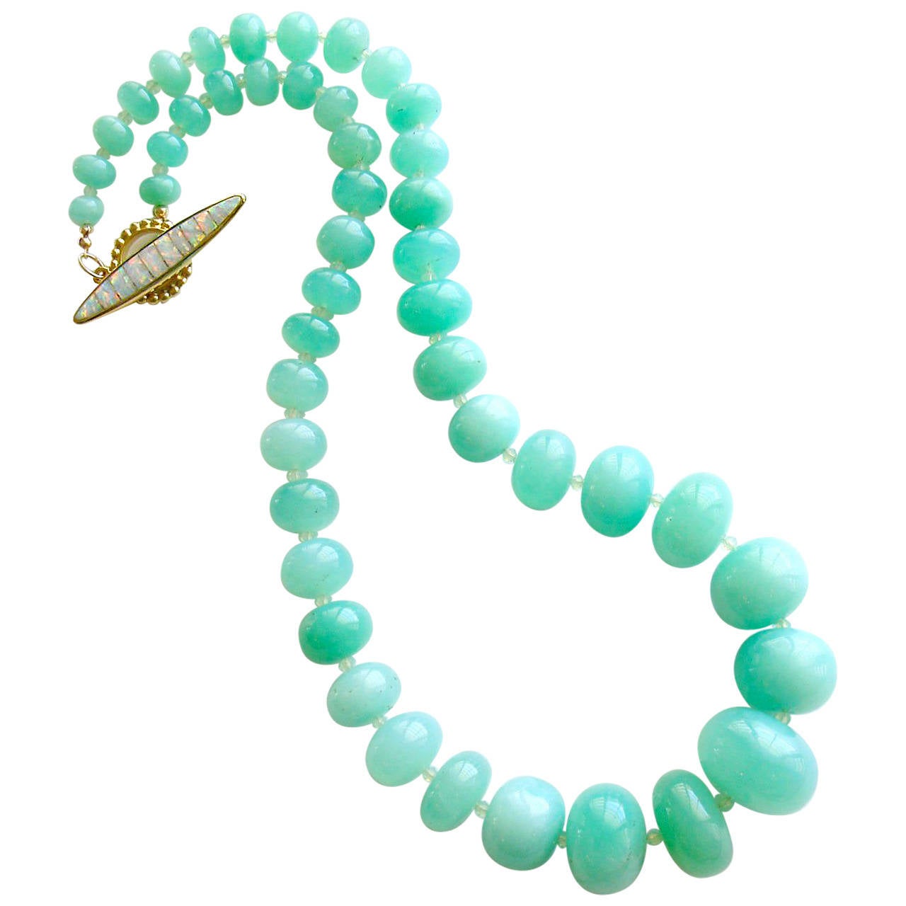 Chrysoprase Opal Matinee Necklace