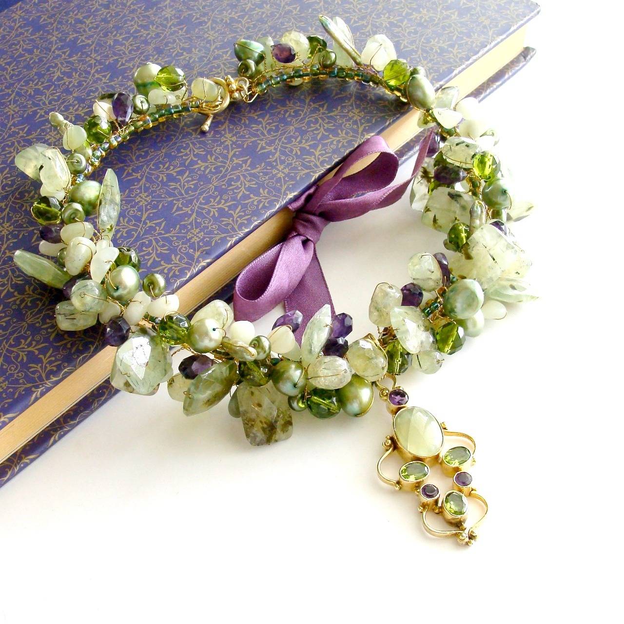 peridot and pearl jewelry