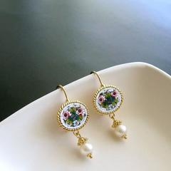Floral Micro Mosaic Luciana Earrings