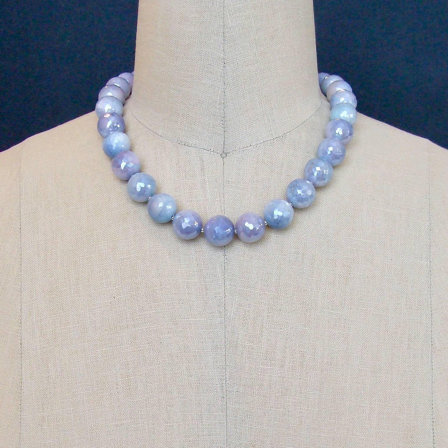 Women's Lavender Mystic Moonstone Choker Necklace