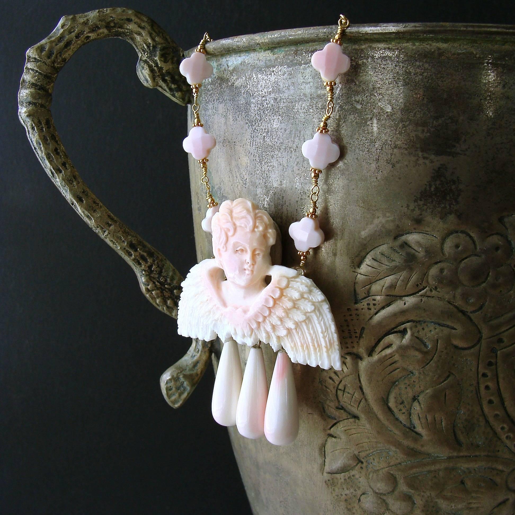pink shell jewelry