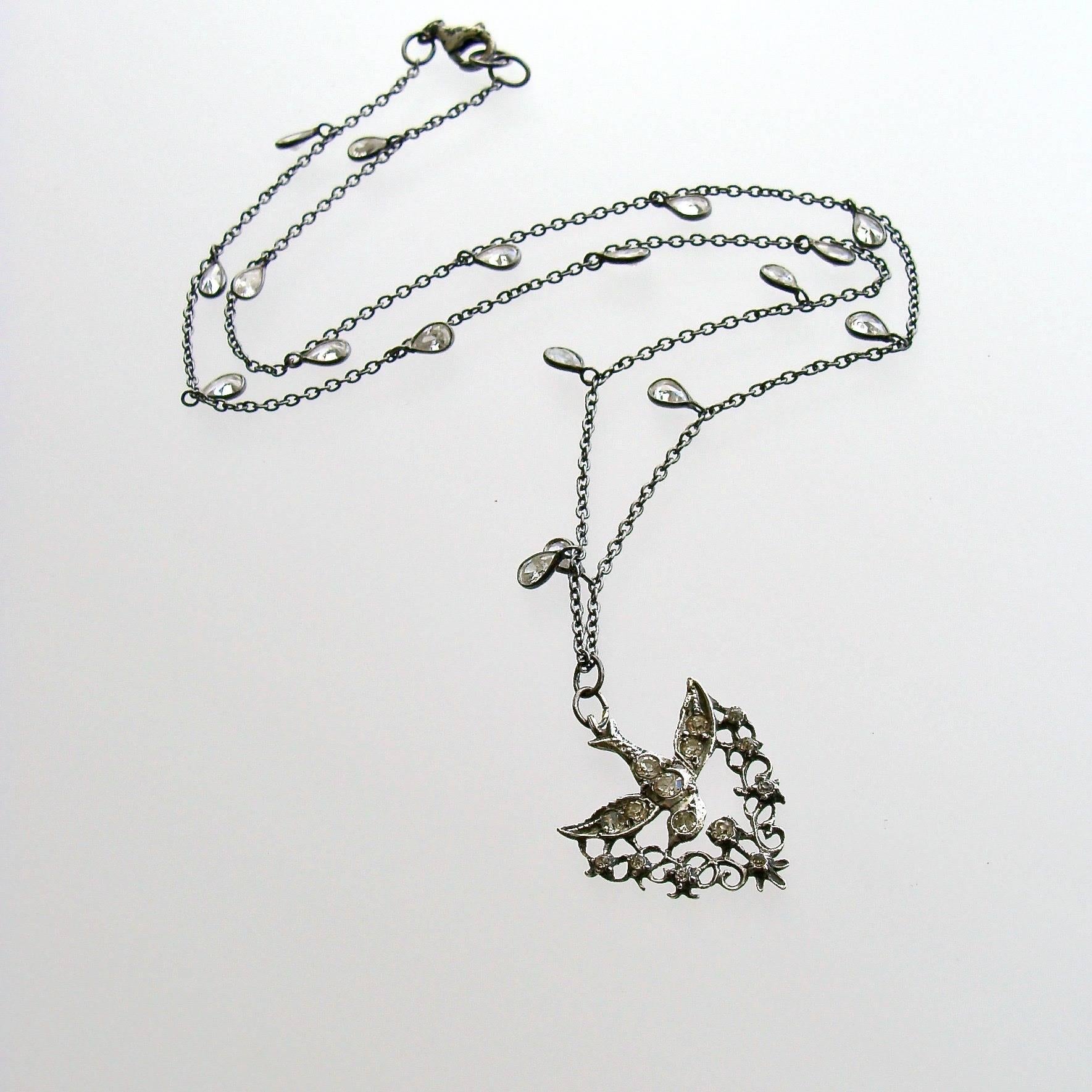 Women's Saint Esprit Dove, Paste Heart Vinaigrette, Rock Crystal Layering Necklaces