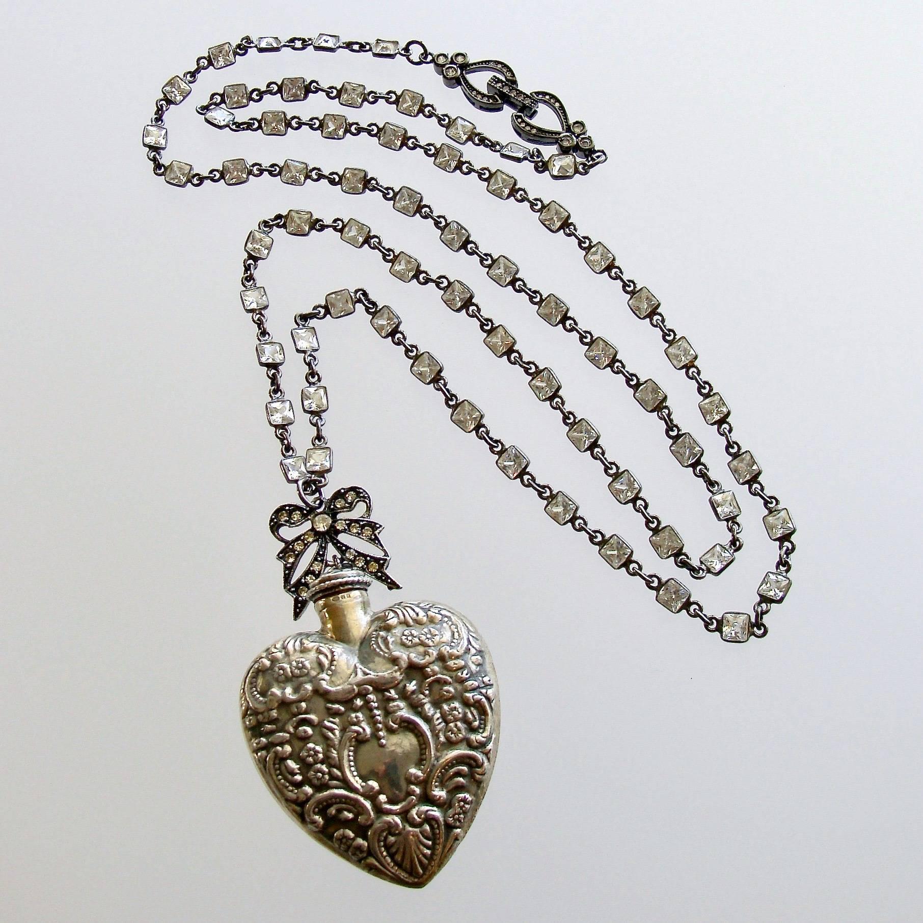 heart bottle necklace