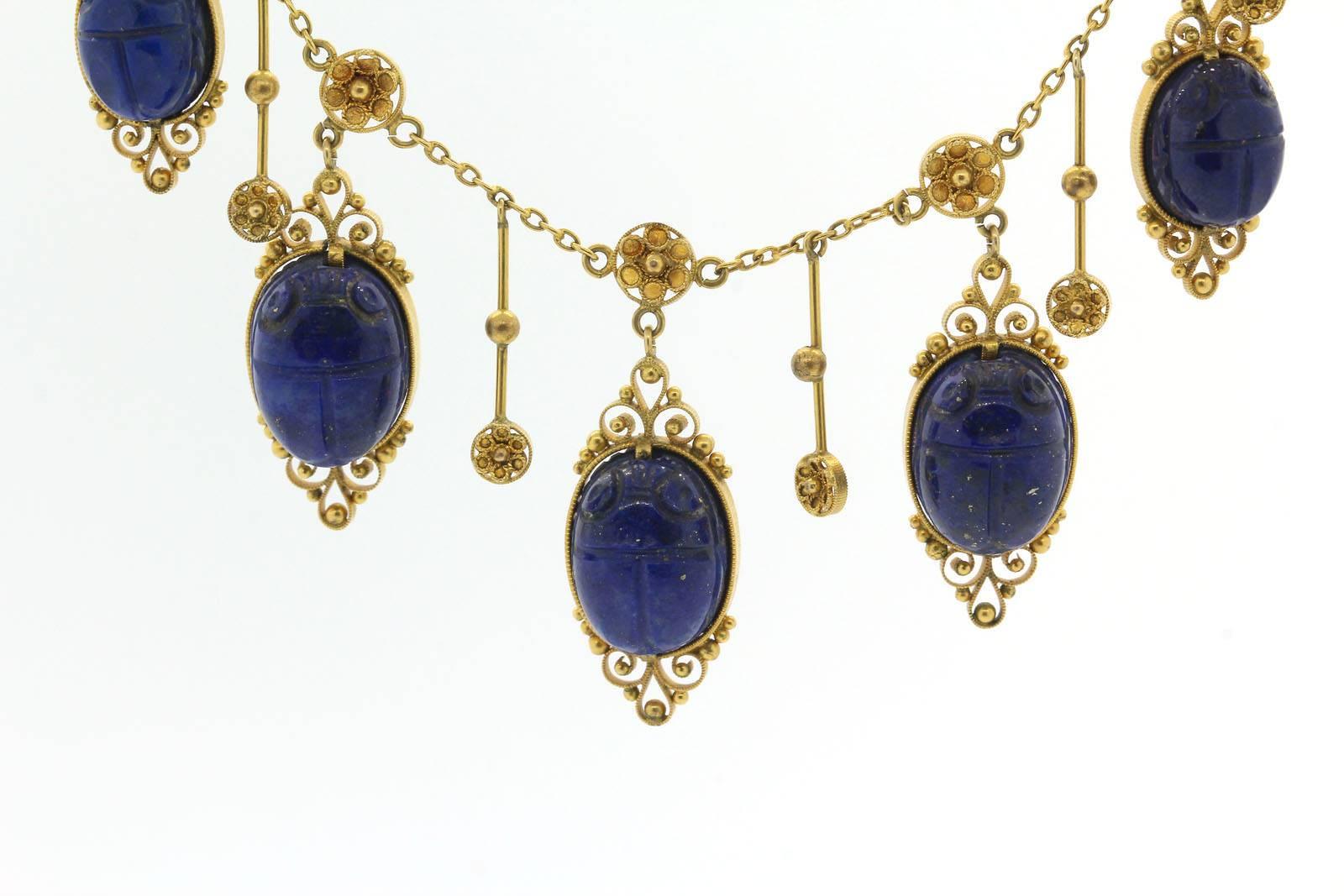 lapis lazuli scarab