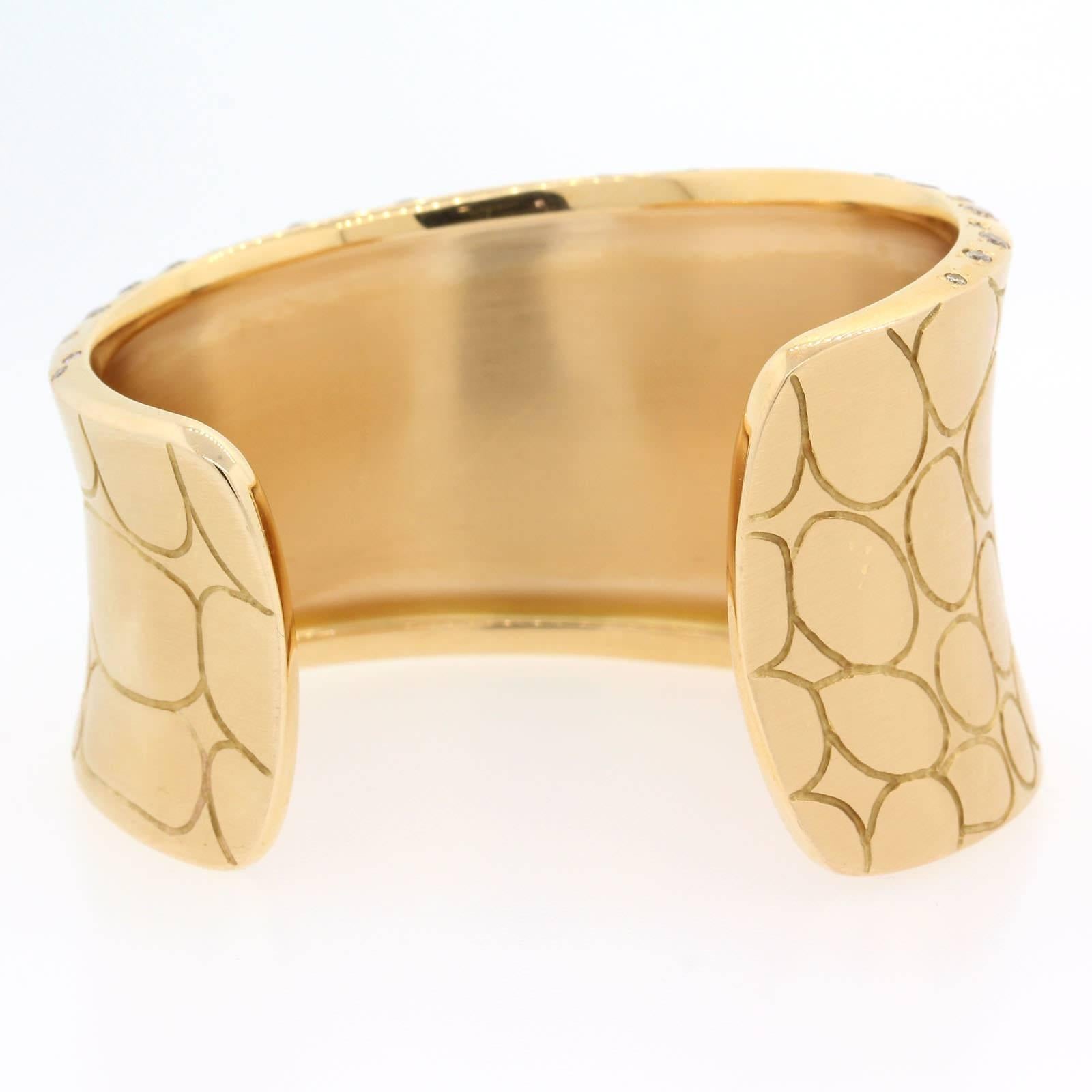 Pomellato Diamond Gold Cuff Bracelet 1