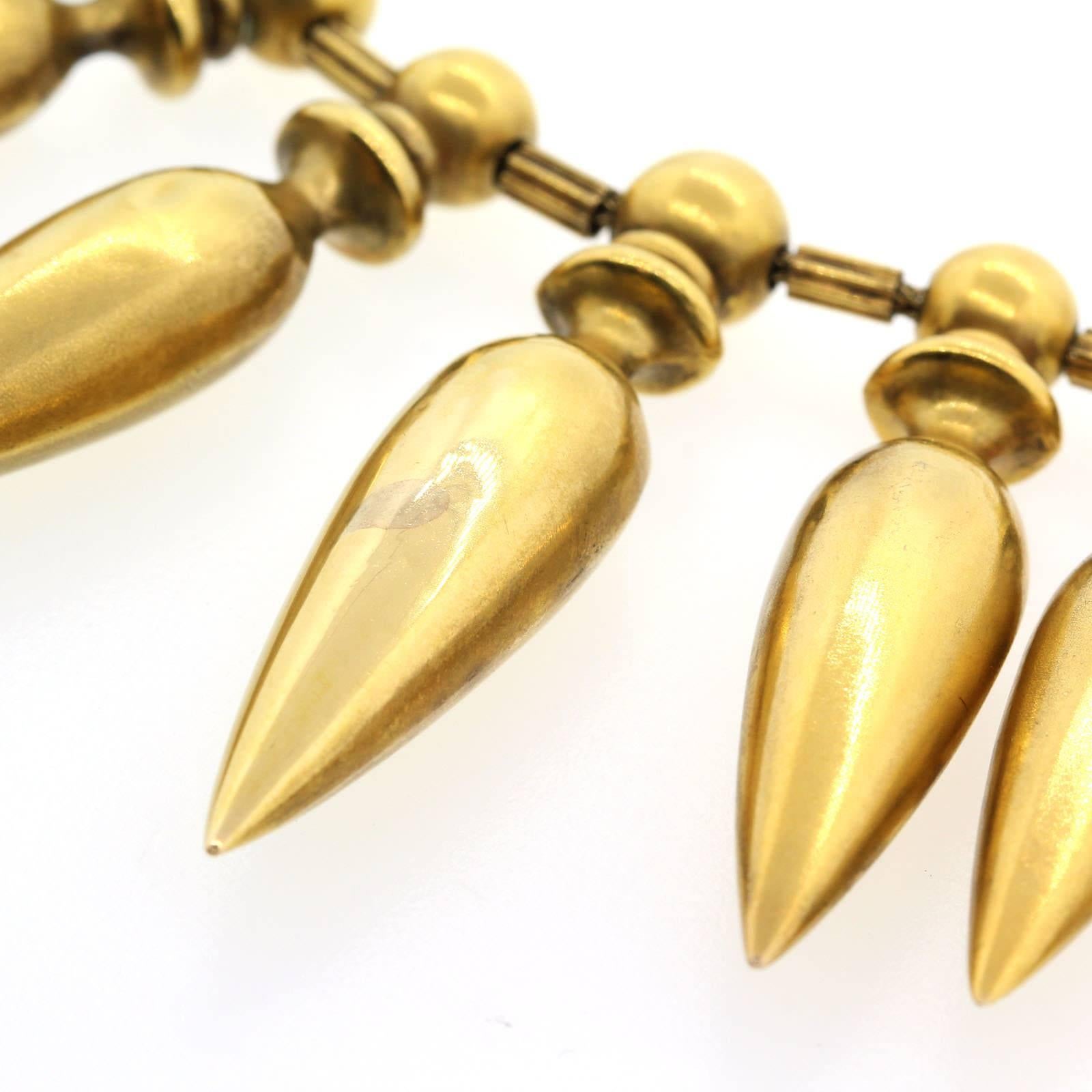 Impressive Gold Necklace In Excellent Condition In Beverly Hills, CA