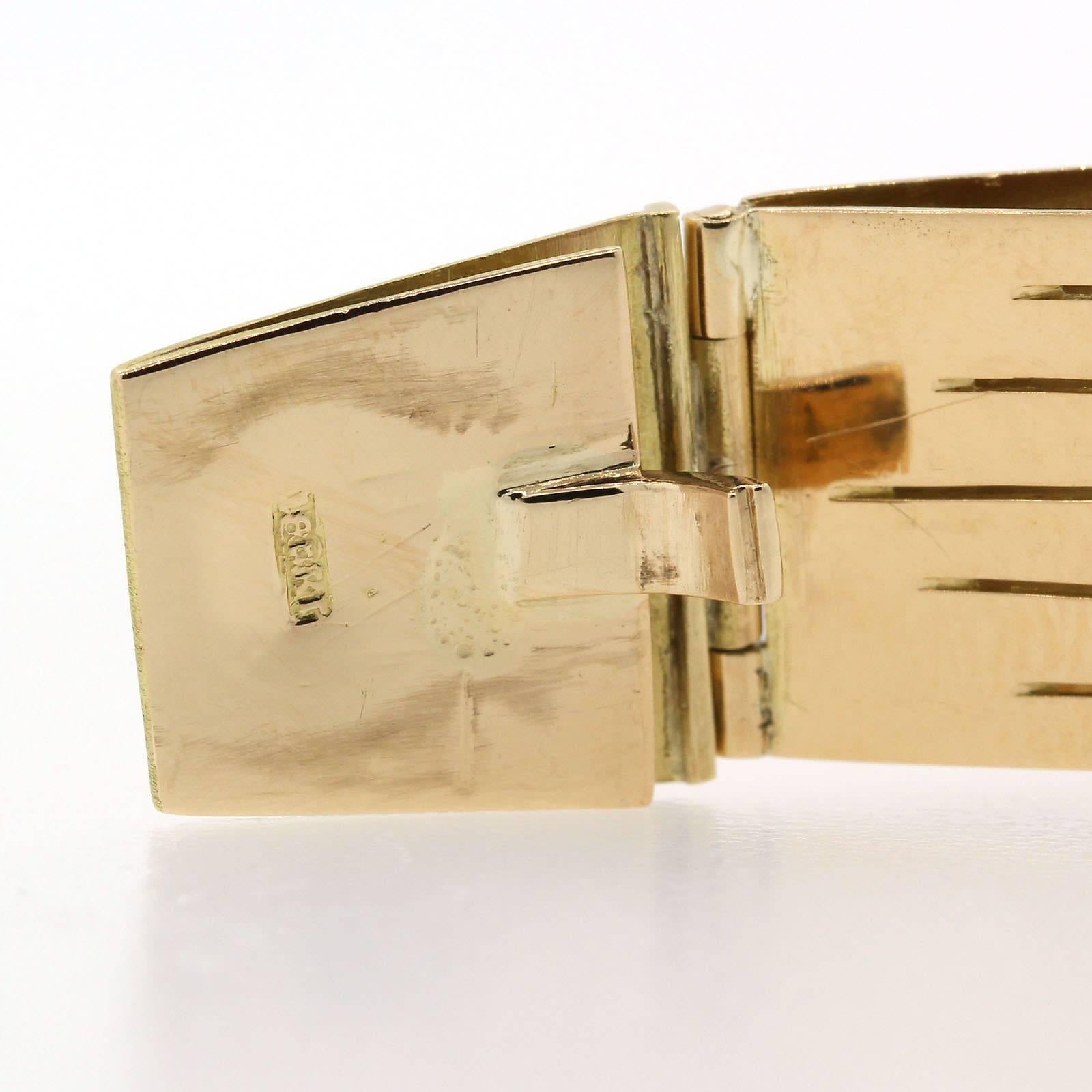 Women's Retro Citrine Gold Bracelet