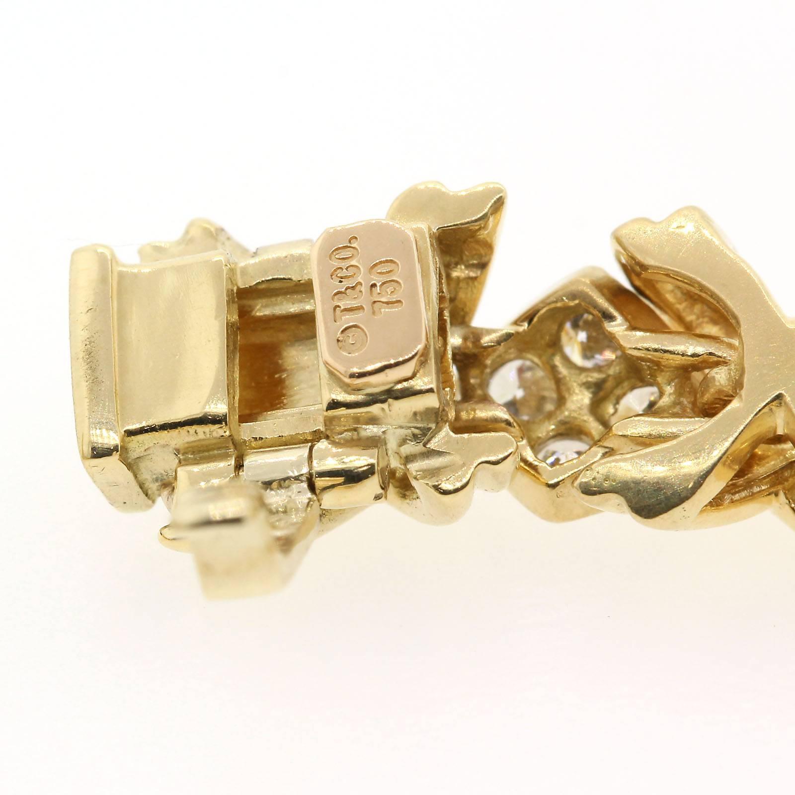 Tiffany & Co. Signature X Diamond Gold Bracelet 1